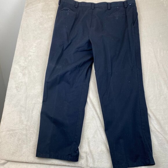 Dockers Mens Pants 42x30 Relaxed Fit Flat Front 100% Cotton Navy Straight Leg - Picture 9 of 9